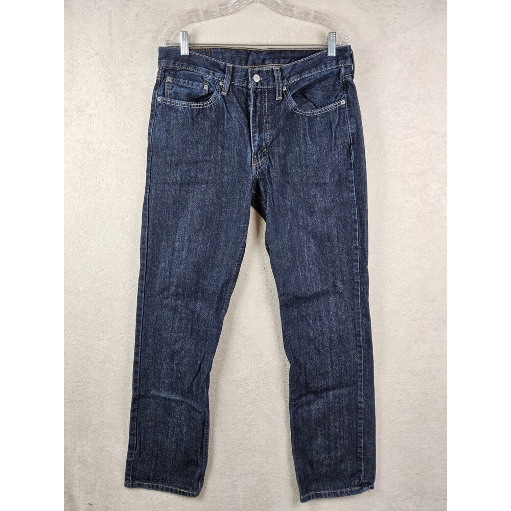 Levi's Men's 514 Dark Wash Denim Straight Jeans Size 34x34